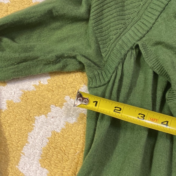 ANTHROPOLOGIE SPARROW M funky front pocketed green cardigan sweater - Picture 8 of 8